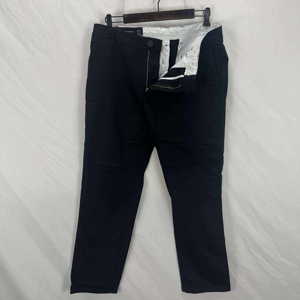 Armani Exchange mens‎ Capri Pants Size 33/small/chico EUC Black Short Pants